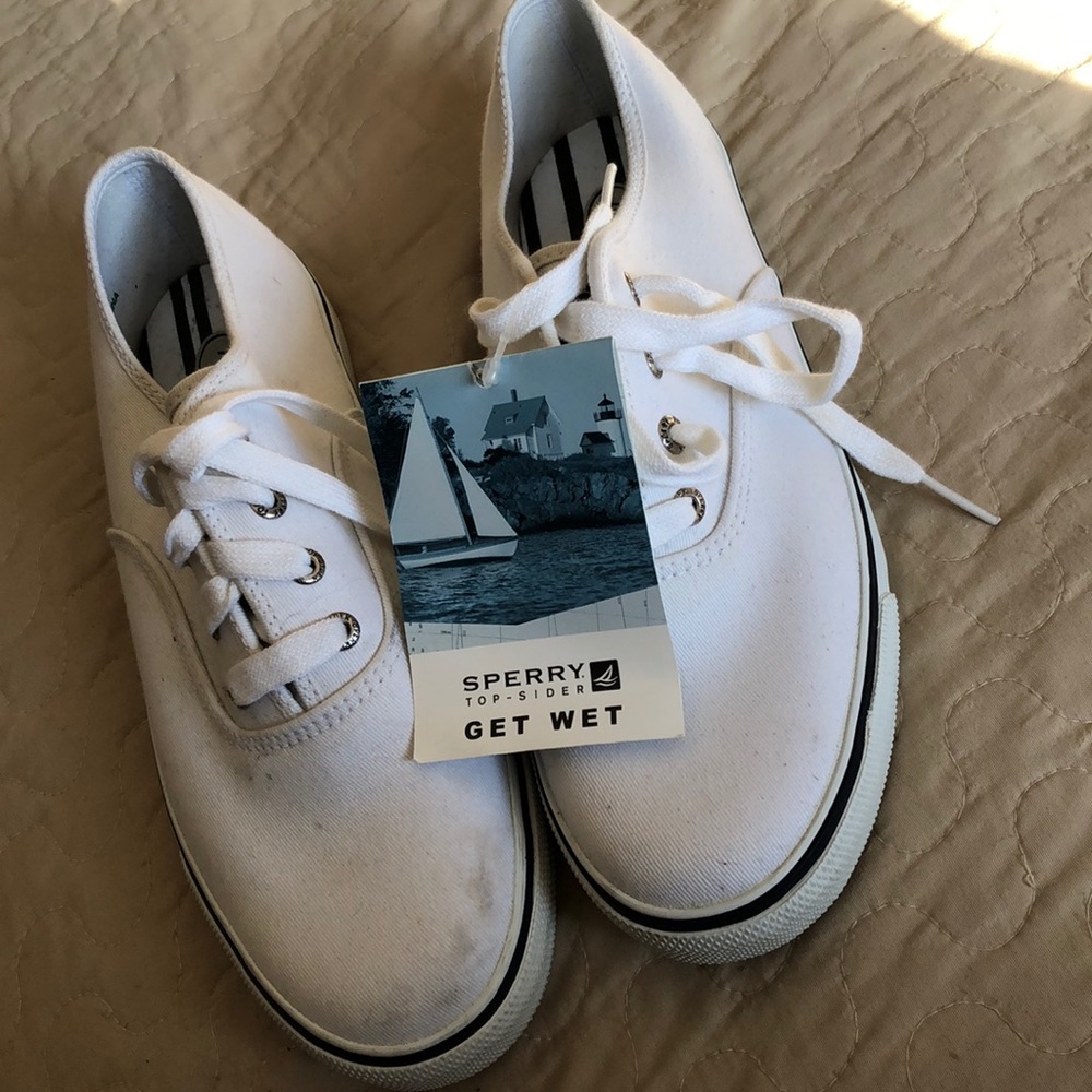 Sperry Top-Sider white sneakers - never worn